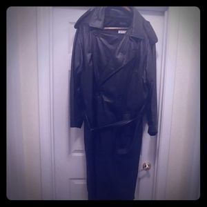 Men's Pelle Studio leather trench coat
